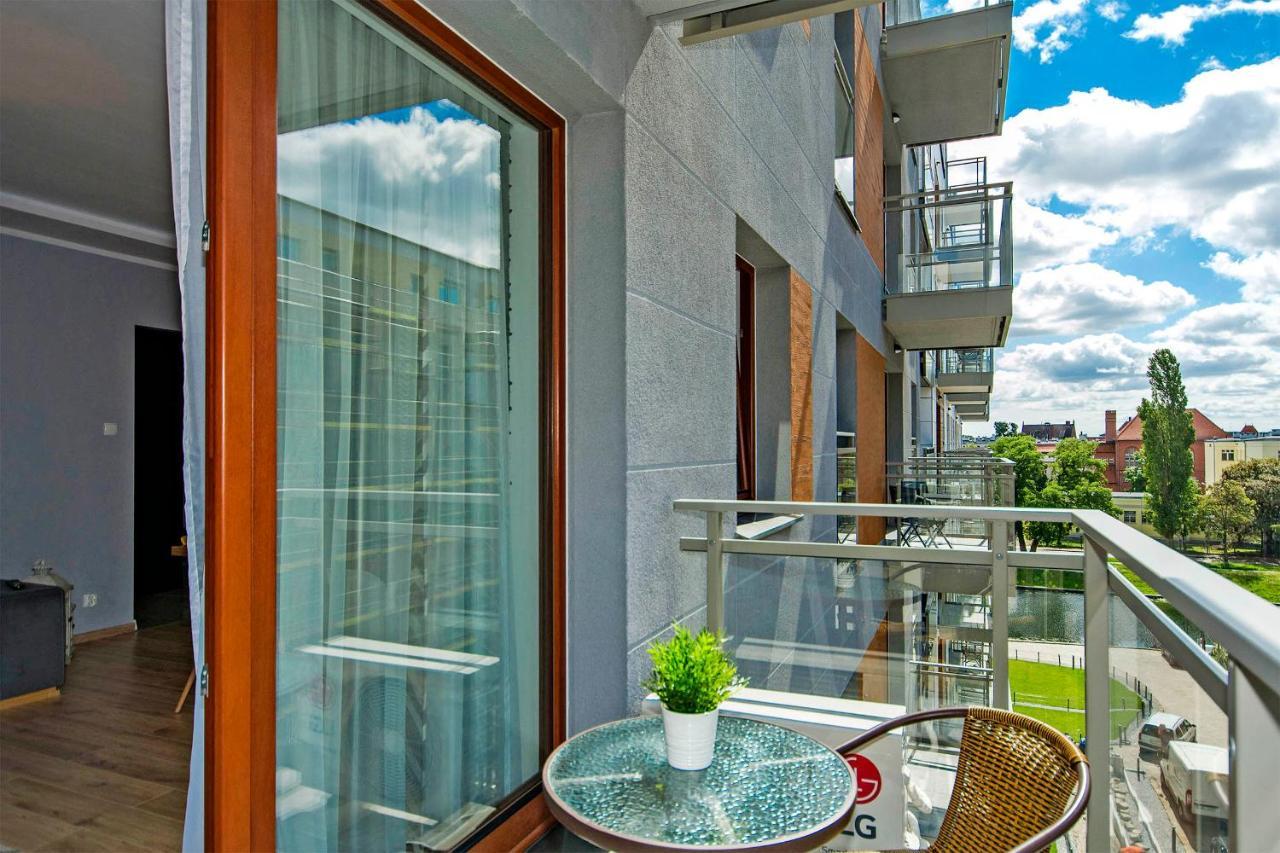 Stylish Apartment Oldtown Riverview Balcony Gdańsk Exterior foto