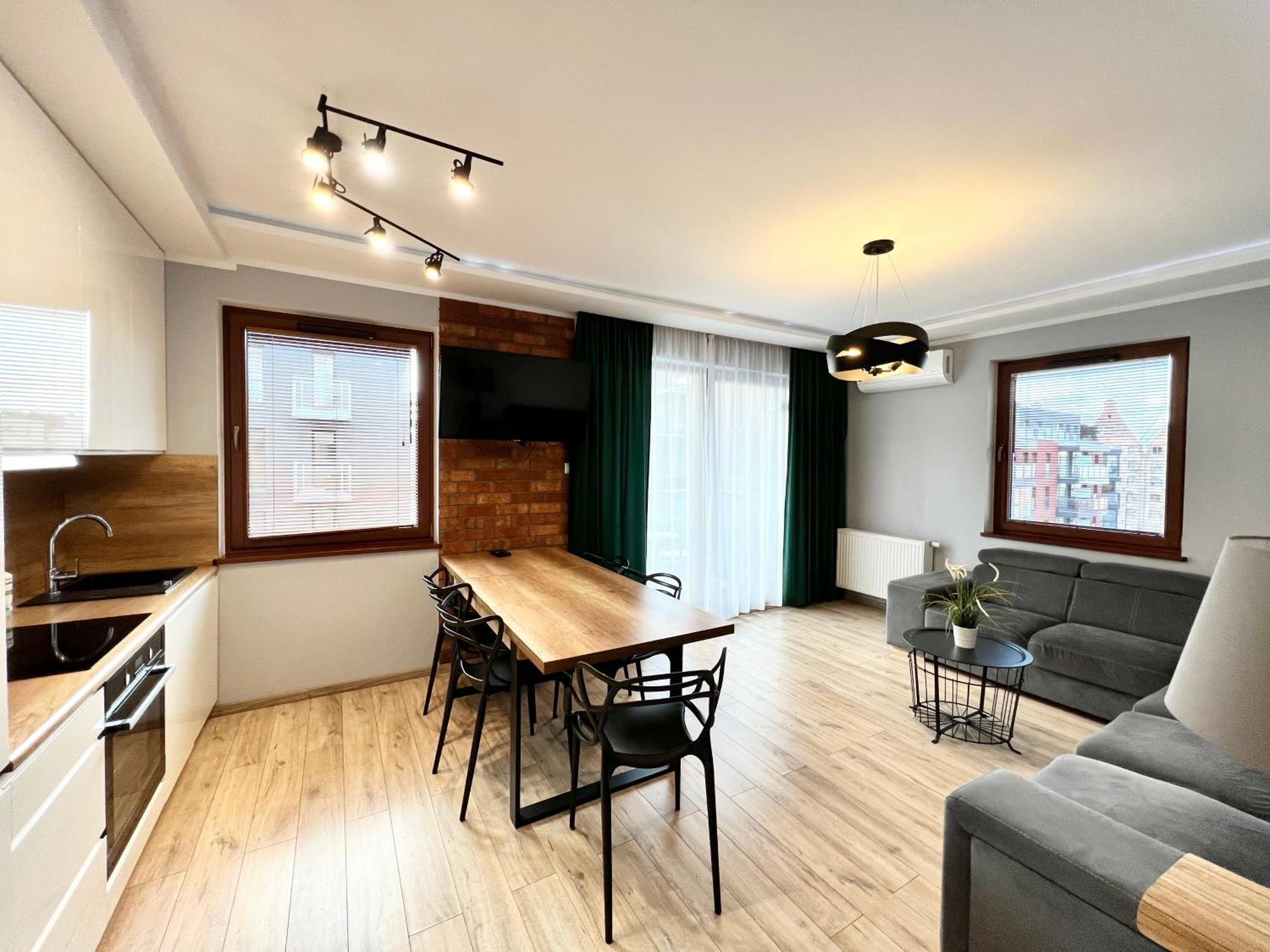 Stylish Apartment Oldtown Riverview Balcony Gdańsk Exterior foto